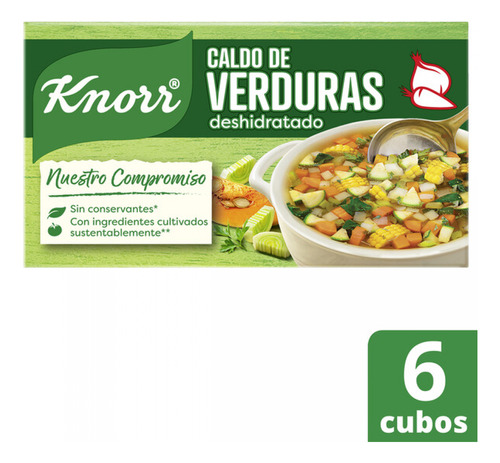 Pack X 18 Unid. Caldo  Verdura 6 Un Knorr Caldos Y Sopas