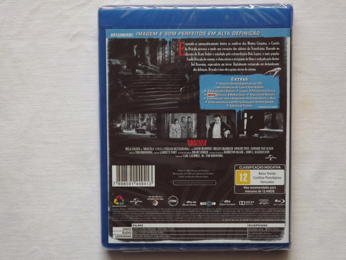 Blu-ray Drácula Bela Lugosi - Novo - Original - Lacrado