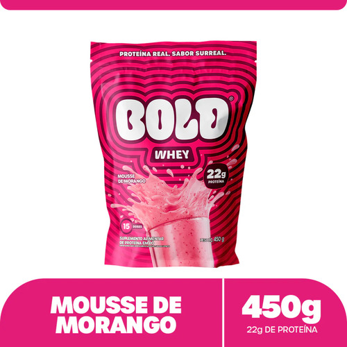 Whey Protein Mousse De Morango Bold 450g
