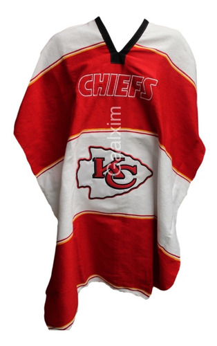 Jorongo Chiefs Nfl Mexicano Artesanal Bordado