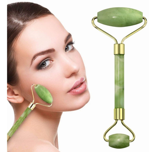 10 Piezas Rodillo De Jade Para Masaje Facial Antiedad Rostro