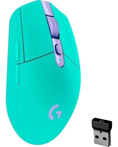 Mouse gamer de juego inalámbrico Logitech  Serie G Lightspeed G305 verde