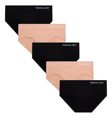 Calzones Hipsters Reebok Para Mujer Comodidad Y Estilo 5 Pza