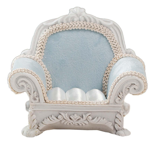 Mini Joyero En Miniatura Para Sofá De Casa De Azul Claro