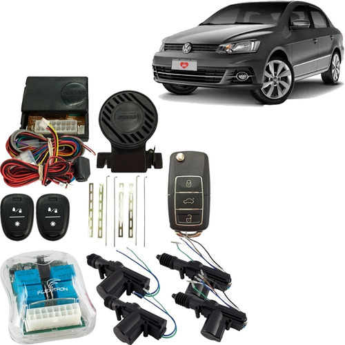 Kit Alarme Trava Eletrica Modulo Vidro Canivete Voyage G7 4p