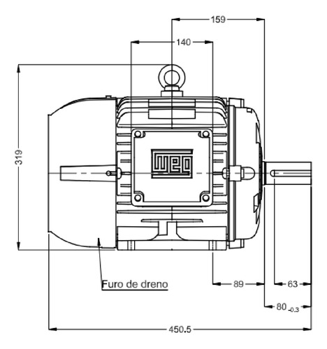 Motor Weg 10cv Trifásico 2 Polos W22 Ir3 Alta Rotação C/nf