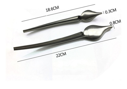 Imagen 6 de 9 de Cuchara Pluma Para Decorar Platos - Deco Spoon