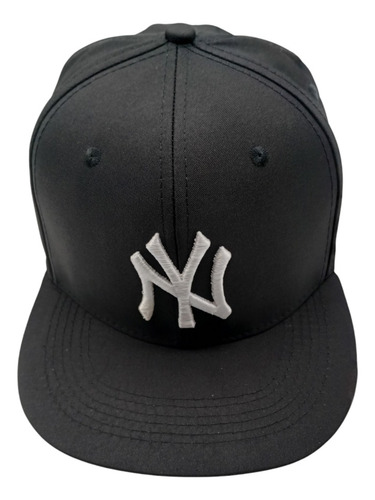Gorra Flat Snapback Mlb Deportes Ajustable Calidad Premium Ny Yankee Clássic Black Medida Única Ajustable