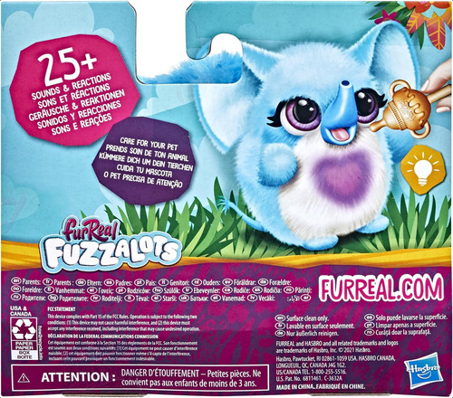 Furreal Fuzzalots Elephant Juguete Animatrónico Interactivo