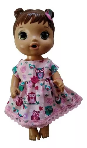 Roupa P/ Boneca Baby Alive Vestido E Calcinha Coleção Nova