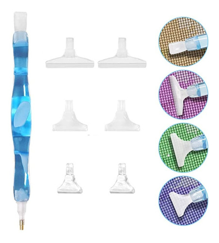 Kit Lapiz Para Diamond Painting Con 4 Cabezales De Cambio Y 