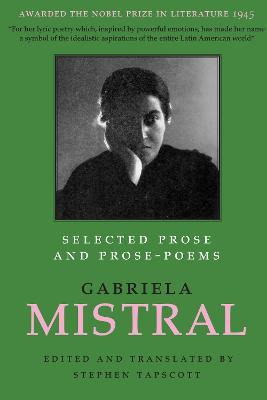 Libro Selected Prose And Prose-poems - Gabriela Mistral