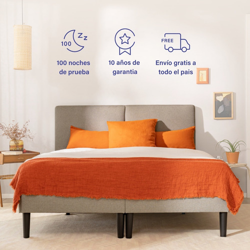 Imagen 4 de 5 de Colchón Emma 1 Plaza Plus | Tecnología Alemana | Memory Foam