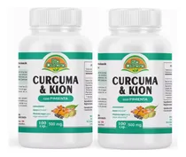 Comprar Curcuma, Kion Y Pimienta Negra - 100 Caps - Pack X 2 Frascos