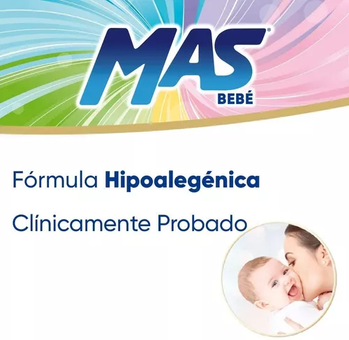 MAS Bebé Detergente Líquido para Ropa de Bebé 62 Cargas - 1 x 4.65 L :  : Salud y Cuidado Personal