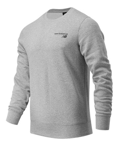 Sueter New Balance Classic Core Crew Para Hombre-gris Claro