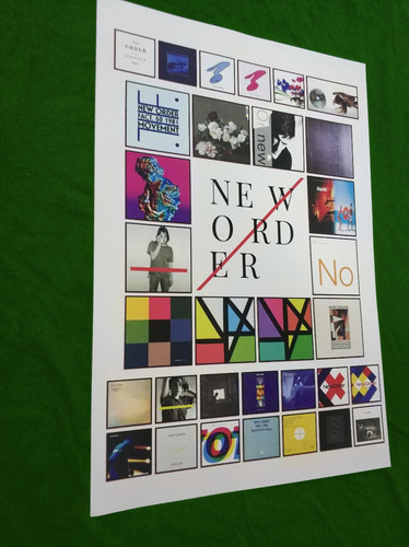 Poster New Order Power Vinil Movement Technique Low-life Get