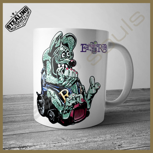 Taza | Hot Rat / Rod #714 | Mooneyes / Rat Fink / Clay Smith