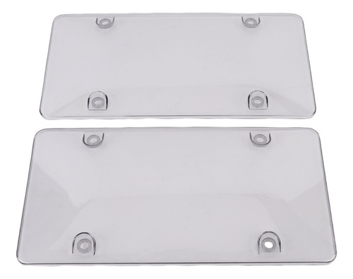 Capa Transparente Para Placa De Carro, Pacote Com 2