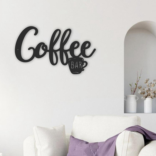 . Letrero De Pared For Barra De Café, Taza De Café 30x18cm