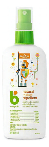 Repelente Infantil Babyganics Spray 177ml Orgânico Natural