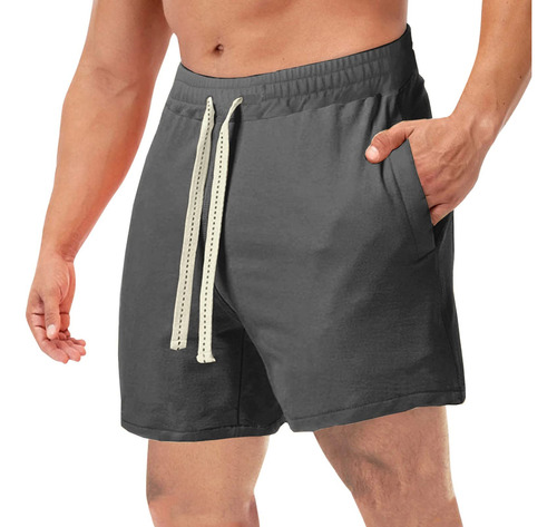 Pantalon Corto Lino Algodon Para Hombre Talla Cintura Casual