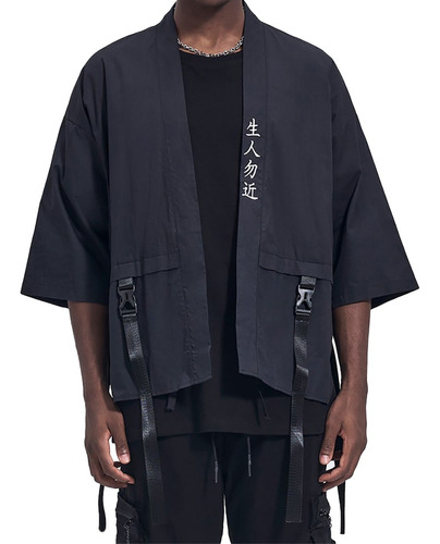 Chamarras De Hombre Bordado Kimono Chaqueta Cárdigan Retro