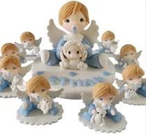 Comprar Souvenirs Bautismo Nacimiento 10 Angelitos Bebes Porcelana