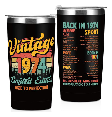 Regalos De Cumpleaños Número 50 Para Hombres Y Amigos, Vaso