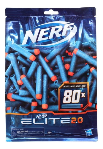 Nerf Bolsa Con 80 Dardos Elite 2.0 F0039 Hasbro