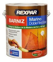 Comprar Sherwin Williams barniz marino rexpar doble filtro solar 4 lts acabado brillante color transparente