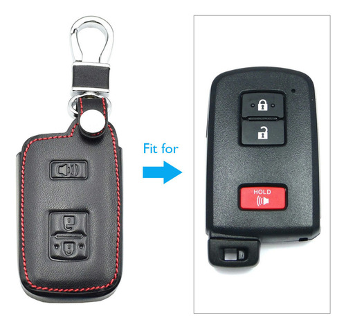 Capa Couro Chave De Presença Carro Toyota Corolla Xei
