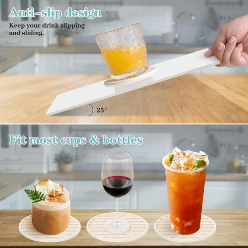 Posavasos De Silicona Para Bebidas, Posavasos Gruesos, Resis