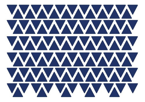 Adesivo De Parede Triângulos Tons De Azul 121un - Quartinhos