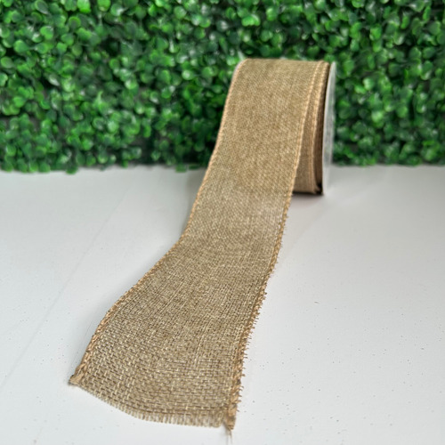 Fita Aramada 6cm X 9m Marrom Natural Lisa