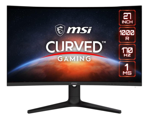 Monitor Curvo Msi Optix G271c E2 27' Fhd 170hz 1ms 2xhdmi Color Negro