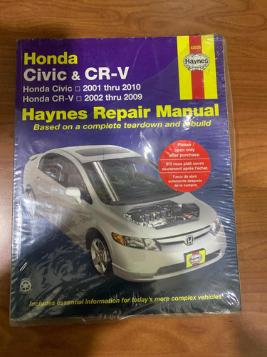Manual Reparación / Taller Haynes Honda Cívic & Cr-v