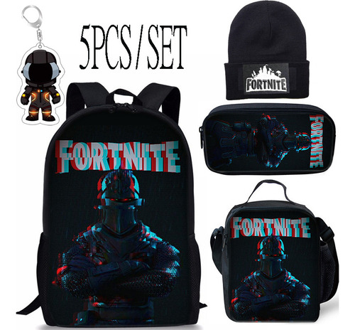 Juego De 5 Mochilas Para Juegos Fortnite Con Lonchera Y Estu