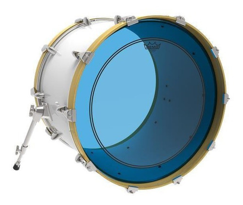 Imagem 2 de 2 de Pele Remo Powerstroke 3 Colortone Blue/red 22 C/anel Muffle