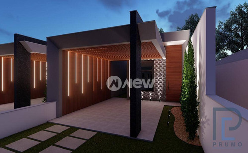 Imagem 2 de 8 de Casa Plana Em Construção Com 3 Dormitórios À Venda, 124 M² Por R$ 550.000 - Paulista - Campo Bom/rs - Ca3945