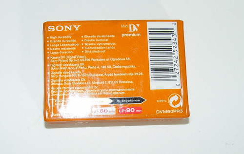 Casette Mini Dv Sony Premium 60 Lp-90 (Usado)