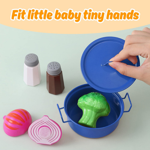 Set Accesorios Cocina Juguete Niños Utensilios Acero Inox. C