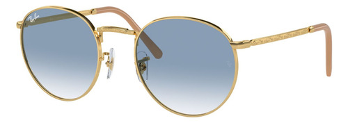 Gafas De Sol New Round Dorado Ray-ban Originales