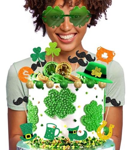 Decoración Para Tartas Del Día De San Patricio, 27 Piezas De