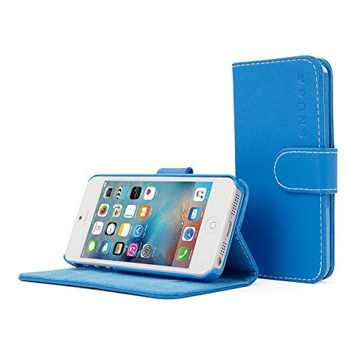 Funda Para iPhone 5 / 5s Electric Azul Piel Sintetica