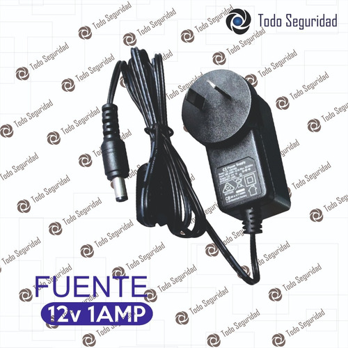 Imagen 4 de 6 de Pack Fuente Switching 12v 1a 1amp Camara Cctv Tira Led Router X 10 Unidades