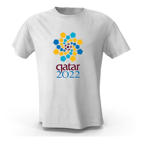 Imagen 1 de 6 de Remera Logo Mundial Qatar Hombre Mujer Niños Varios Diseños