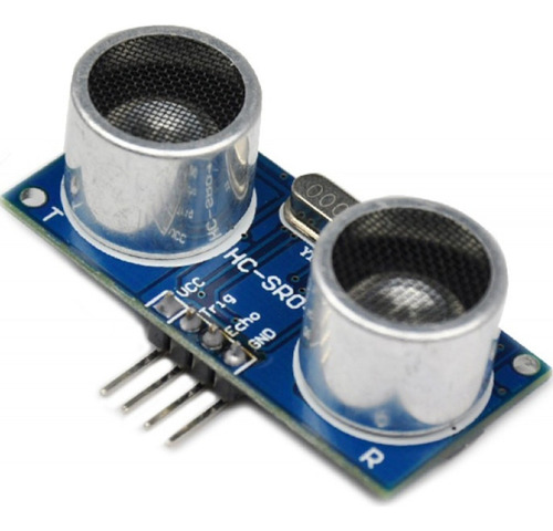 Sensor Ultrasonico Hc-sr04 + Soporte Acrílico Rojo
