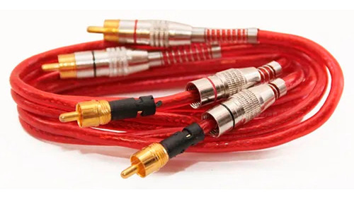 Kit Tech One Automotivo Com 03 Cabos 1m + 1 Cabo Rca 5m
