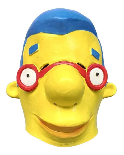 Máscara Los Simpson Maggie, Moe, Milhouse Color Amarillo Maggie